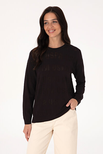 U.S. Polo Assn. Women's Black Sweater 50309651-Vr046