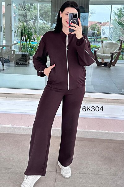 İnce Topuk Striped Modal Suit 6K304