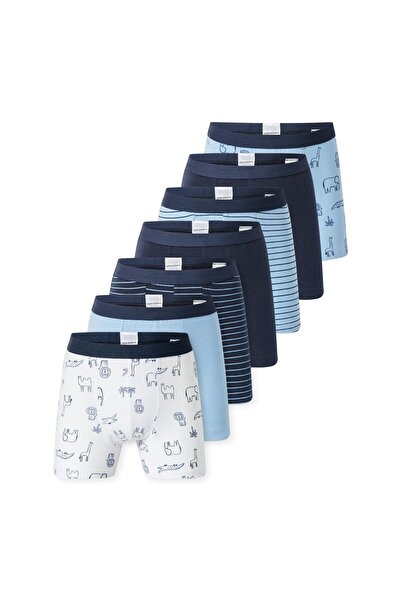 Schiesser Jungen Shorts, 7er Pack - Kids, 7PACK Single Jersey Slips, Unterhos...