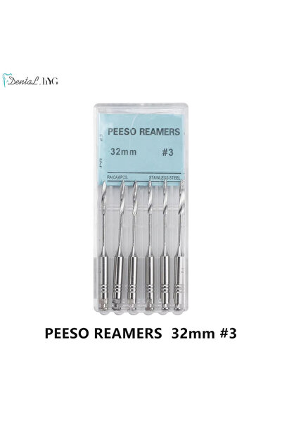 Choice5 Peeso Reamers 32mm 3 6Pcs/Box Dental Engine Use Endodontic Gates Dril...