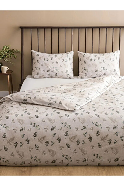 LC Waikiki Lcw Home Mixed Wood Printed Double Duvet Cover Set
