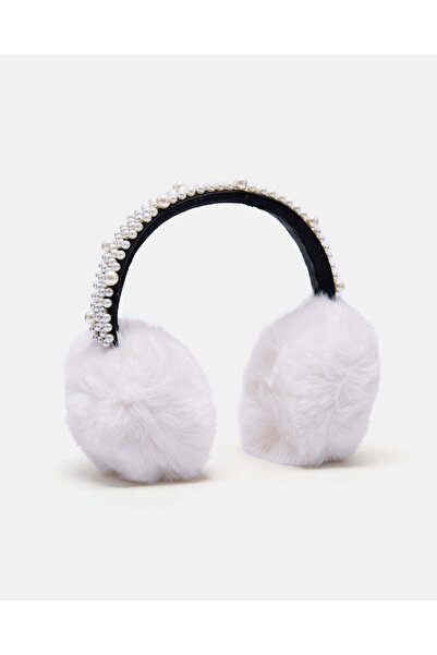 REDTAG سدادات أذن نسائية مزخرفة باللون الأبيض