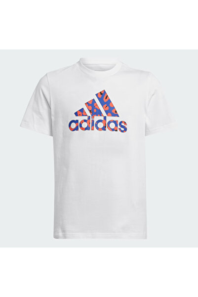 adidas Animal Print Graphic Beyaz Çocuk - Kız T-Shirt