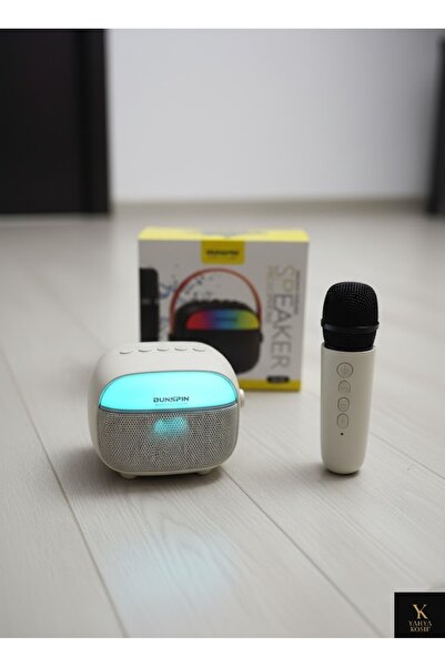 YAHYA KOSIF Dunspin Mikrofonlu Hoparlör Karaoke Seti