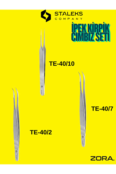 ZORAKOZMETİK STALEKS İPEK KİRPİK CIMBIZ SETİ