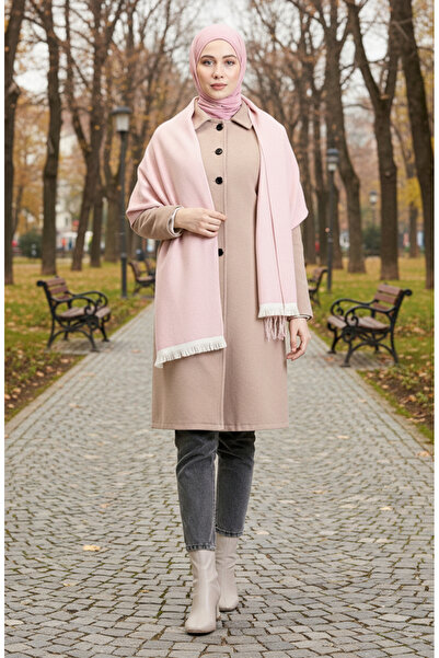 sefamerve Shoulder Shawl 1099-01 Powder