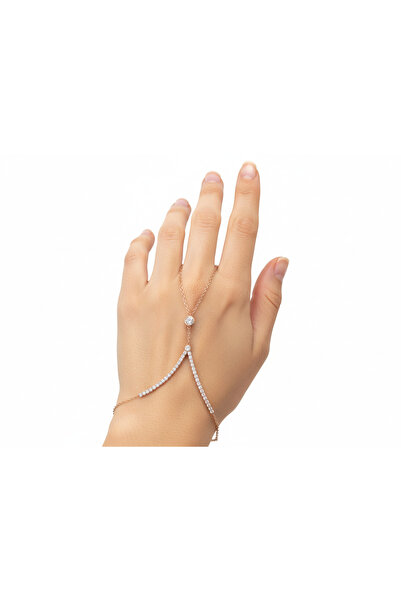 Shiny Spectra Gümüş Şahmeran Tektaş 925 Ayar Rose Renk Kararmaya Karşı Korumalı