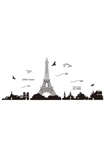 Yash Sticker decorativ Turnul Eiffel, dimensiune 70x185 cm, culoare negru