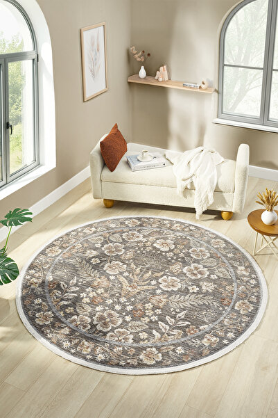 venucci home & living Frezia Floral Bambu Polyester Oturma Odası Salon Mutfak...