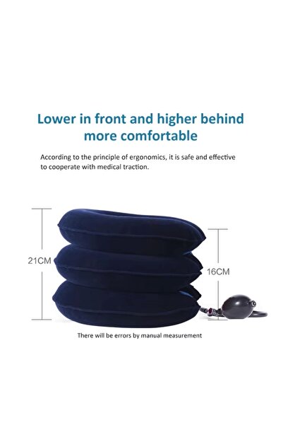 sanitayakı Pernă gonflabilă pentru întinderea gâtului – Dispozitiv portabil de ameliorare a durerii cervicale