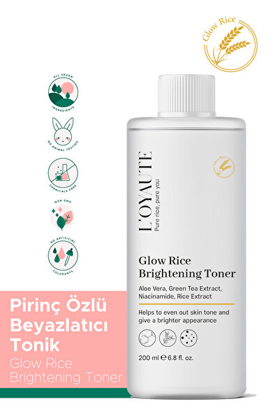LOYAUTE Pirinç Mayası Beyazlatıcı Aydınlatıcı Leke Karşıtı Nemlendirici Tonik...
