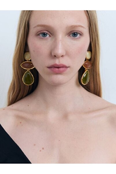 Alyas Aksesuar Mng Model Drop Bead Dangle Earrings