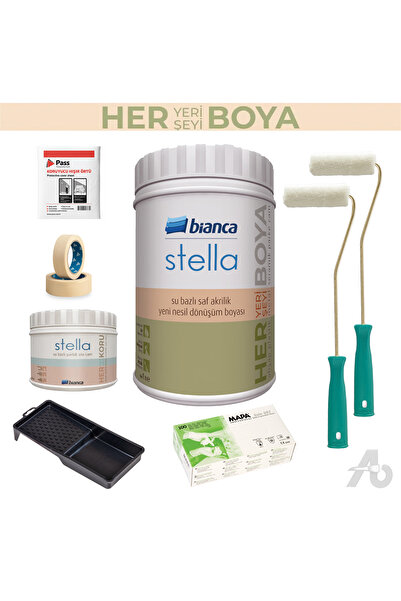 ALTINMAKAS Bianca Stella Dolap & Mobilya Vernikli Boyama Seti 8 Parça