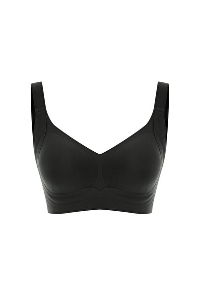 HNX Women's Stitch-Free Traceless Underwire-Free t Shaping / Sculpting Comfort Bra with Removable Pads and Wide Straps Bralet