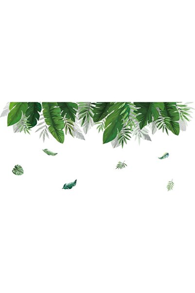 Yash Decorative sticker Palm leaves, 67x146cm, green color