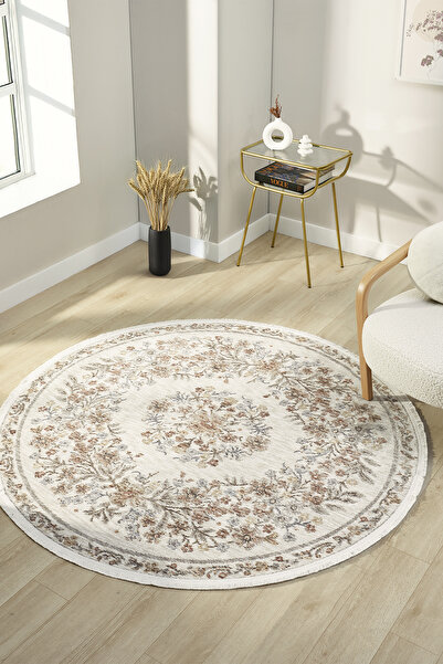 venucci home & living Frezia Floral Bambu Polyester Oturma Odası Salon Mutfak...