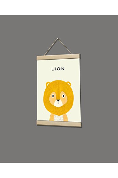 idealizbiz Πίνακας σε καμβά με πορτρέτο λιονταριού