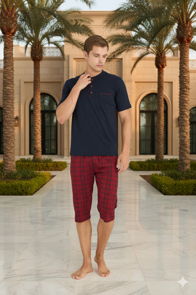 KLY New Season 2026 Men's Buttoned Collar Luxury Design Capri Suit