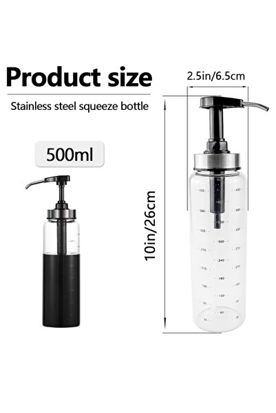 cc bin shihon 500ml pressurized oil dispenser suitable for ketchup, condiment...