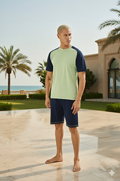 KLY New Season 2026 Men's Luxury Design Crew Neck Shorts Set