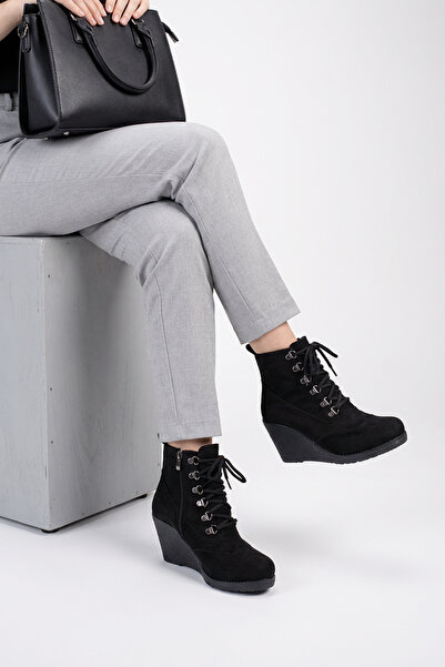 FEMME Kadın Dolgu Taban Fermuarlı Günlük Bot Matei