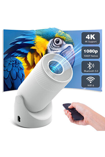 Aoc Versatile Projector | Portable Design | 180° Rotation | Travel-Friendly Setup Compatible