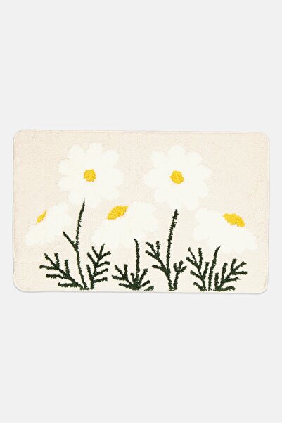 NANETTE LEPORE سجادة حمام ناعمة للغاية بنقشة زهور، متعددة الألوان