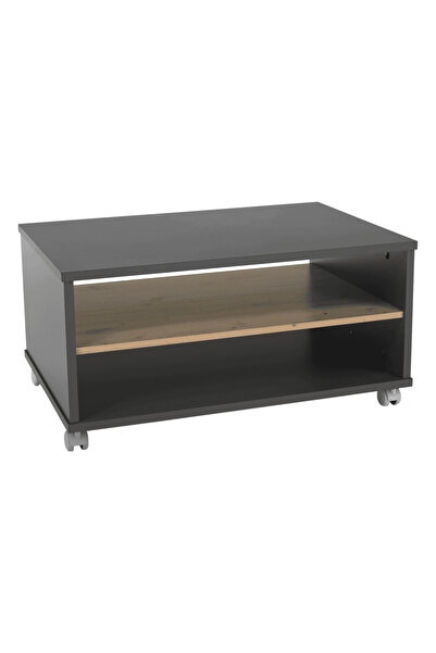 DacEnergy Coffee table, graphite / handcrafted oak, RIOMA NEW TYP 32