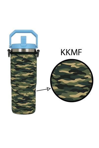 Safir Kamp Stanleye Iceflow Flip Straw 0.88 Lt. ile Uyumlu Omuz Askılı Termos...