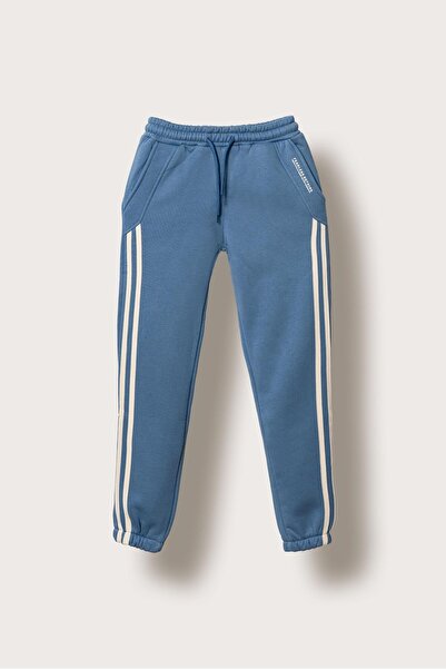 Mışıl Kids Ανδρικό παντελόνι 3 İp Fearless Nothing B με τύπωμα με ρίγες στα π...