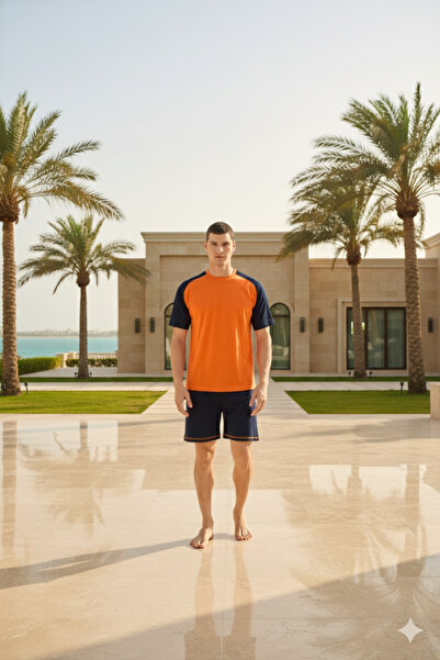 KLY New Season 2026 Men's Luxury Design Crew Neck Shorts Set