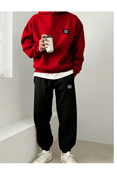 Ordorin NEVER BASKILI ERKEK EŞOFMAN TAKIMI