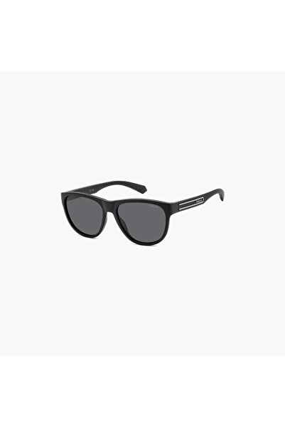 Polaroid Polarized 56 MM Grey Rectangle Sunglasses
