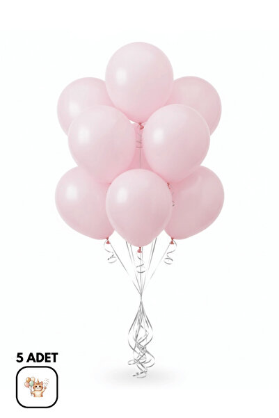 BALOMİS Makaron Pembe Soft Doğum Günü Ve Parti Balonu