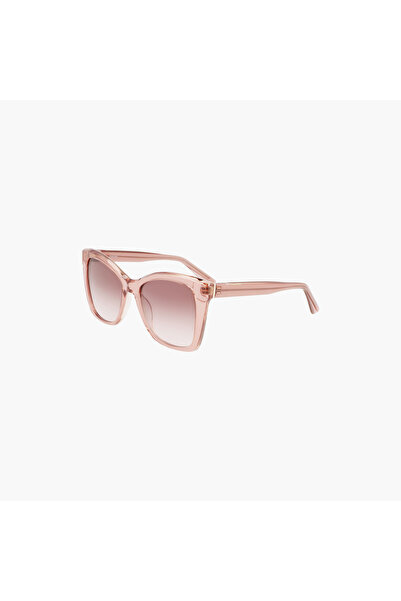 Calvin Klein 53 MM Gradient Brown Rose Butterfly Sunglasses | CK22530S