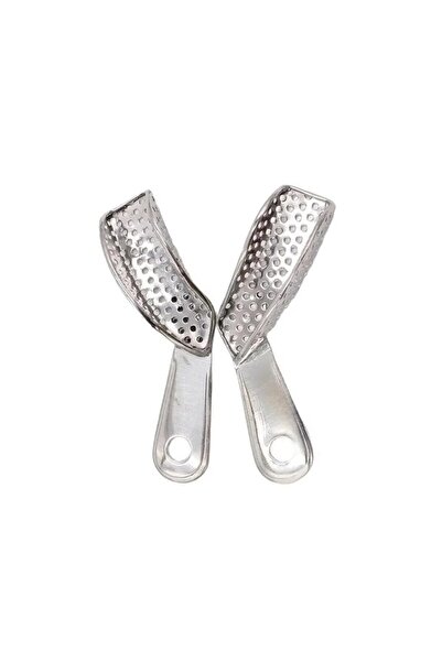 Choice4 صينية طباعة أسنان جانبية من الفولاذ المقاوم للصدأ مكونة من قطعتين، حا...