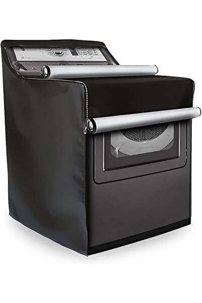 Arabest Washing Machine Cover,Washer Cover Dryer Cover Durable Thicker Fabric 2 Zippers Design ,Basic Black