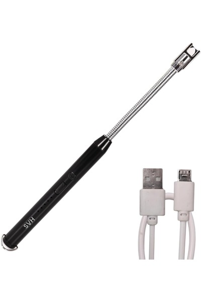 Generic ولاعة غاز كهربائية قابلة لإعادة الشحن من الفولاذ المقاوم للصدأ - بلازما بدون لهب للمطبخ، الشواء