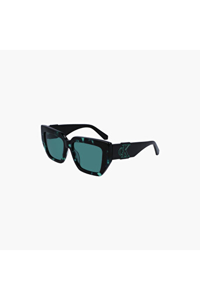 Calvin Klein Jeans 54 MM Green Butterfly Sunglasses | CKJ23608S