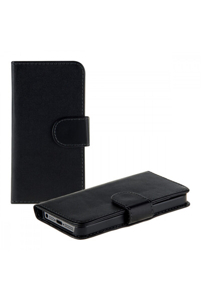 KWmobile Husă pentru Apple iPhone 5 / iPhone 5s / iPhone SE, piele, neagră, 1...