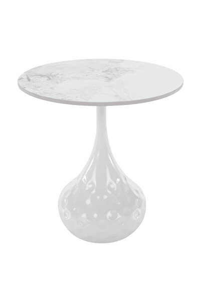 DacEnergy Coffee table, white marble/steel, EBREL