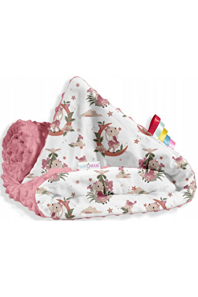 Babymam Versatile baby blanket, made with two sides, size 75 x 100 cm, minky ...