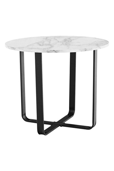 DacEnergy Coffee table, white marble / black metal, SALINO