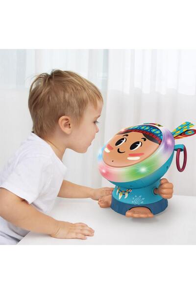 Ominii دمية نموذجية على شكل طبلة موسيقية قابلة لإعادة الشحن