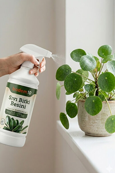 Badem10 Hobi ve Süs Bitkileri İçin Besleyici Onarıcı Adapte Edici Sıvı Bitki Besini 500 ml Bitki Vitamini