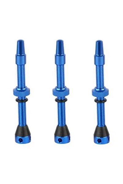 Valve Valve Presta tubeless (3 buc.), 44 mm, 5 ieșiri de aer, albastre