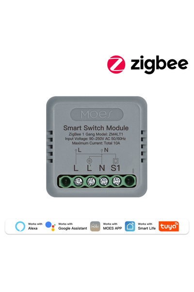 Choice6 MOES Zigbee 1Gang MOES Smart Switch 1-4 Gang WiFi/Zigbee Module, Work...