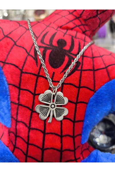 enyatakı Clover leaf model men's necklace