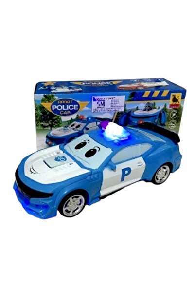OEM Hooppie toy, police car, transforms into a robot, 17x8x10 cm, sound/light effects, 3 years+