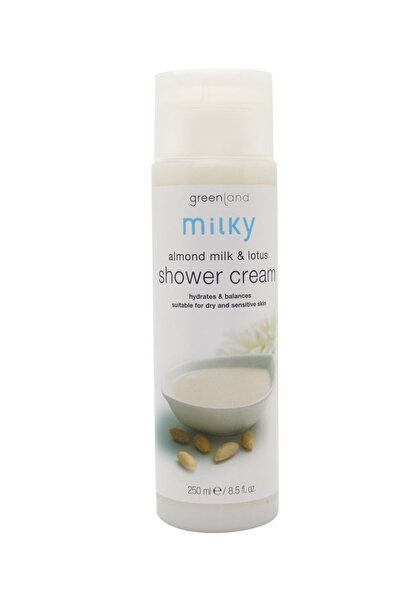 Greenland Crema de dus cu lapte de migdale si lotus, Milky, Greenland, 200 ml